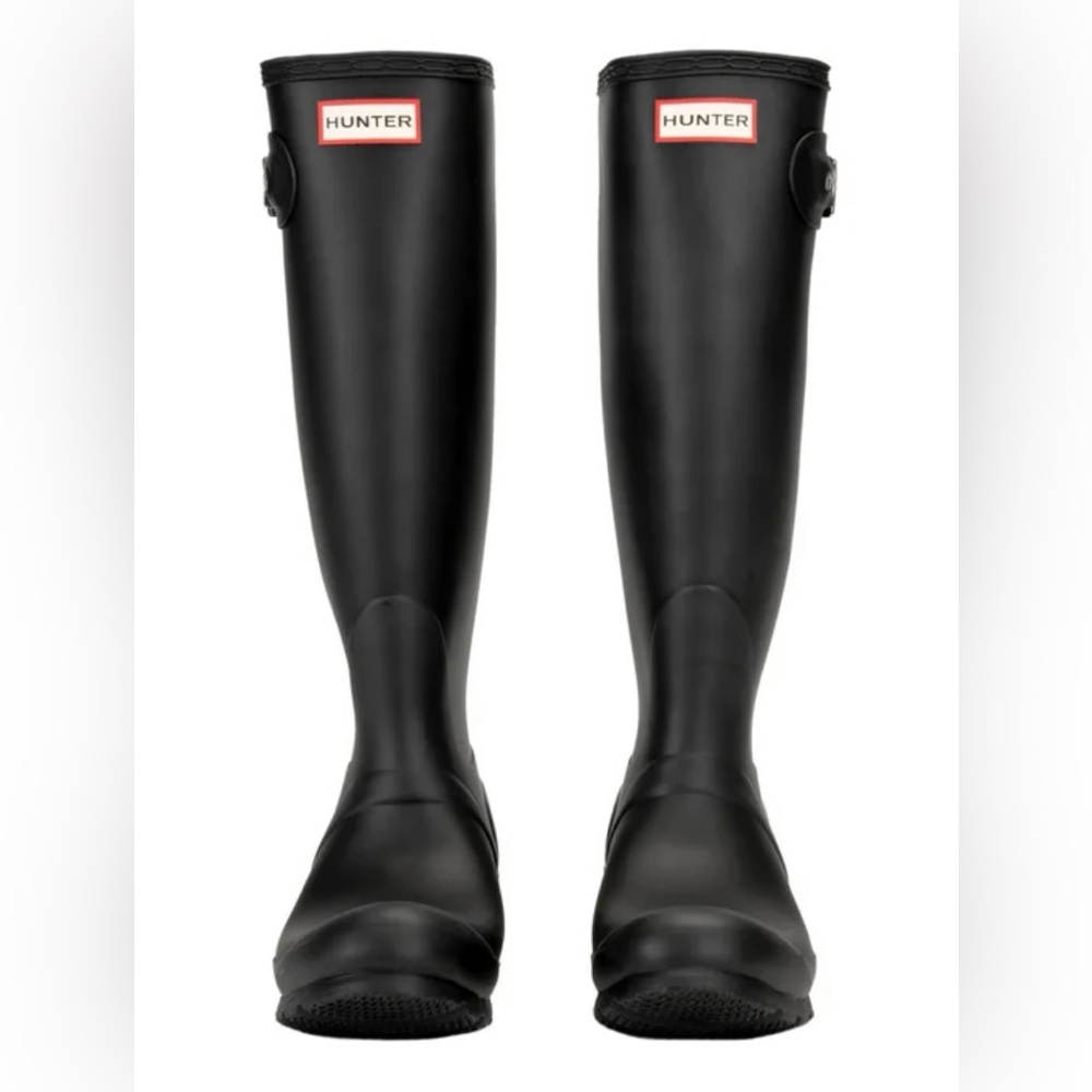 Hunter Black Adjustable Rain Boots